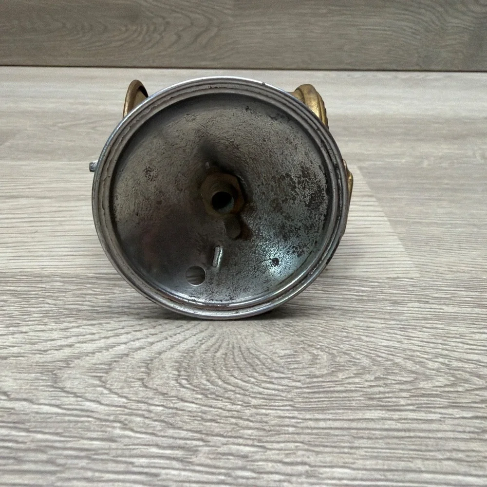 PREMIER Carbide Miners Light Untested & Auto-lite Brass Lamp Fuel Container VTG